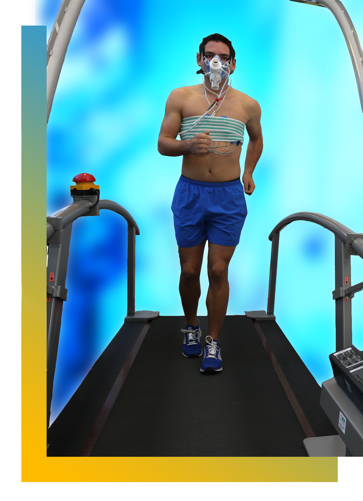 Stress test on treadmill