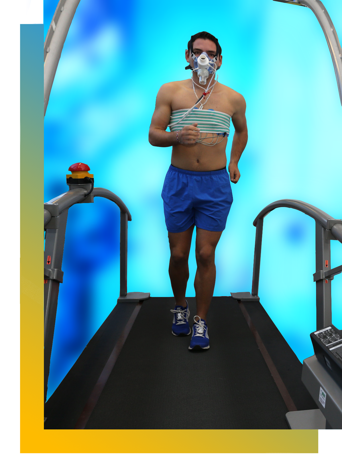 Stress test on treadmill