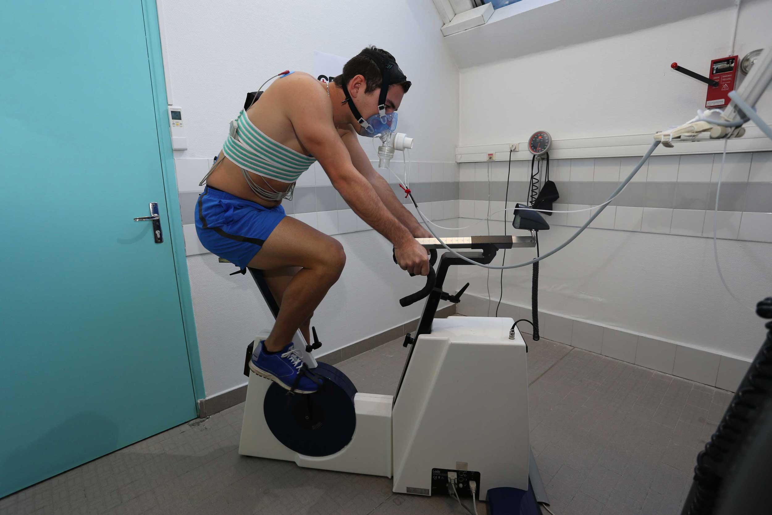 Epreuve d'effort sur velo