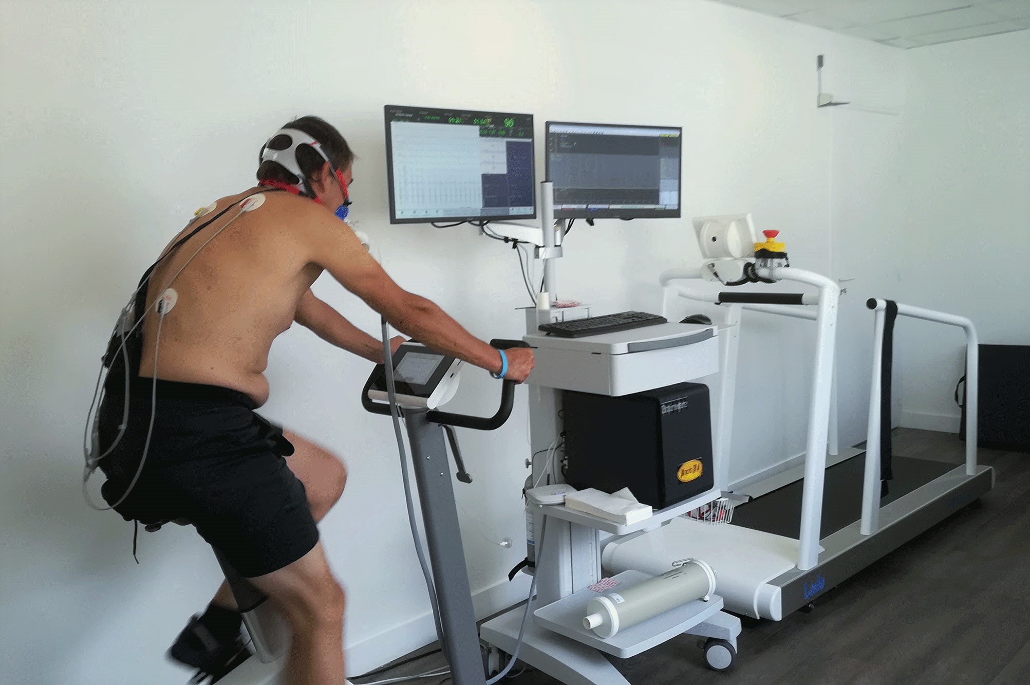 Epreuve d'effort sur velo